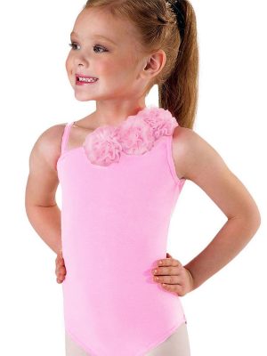 Body gimnastica & dans cu flori Roz 16500