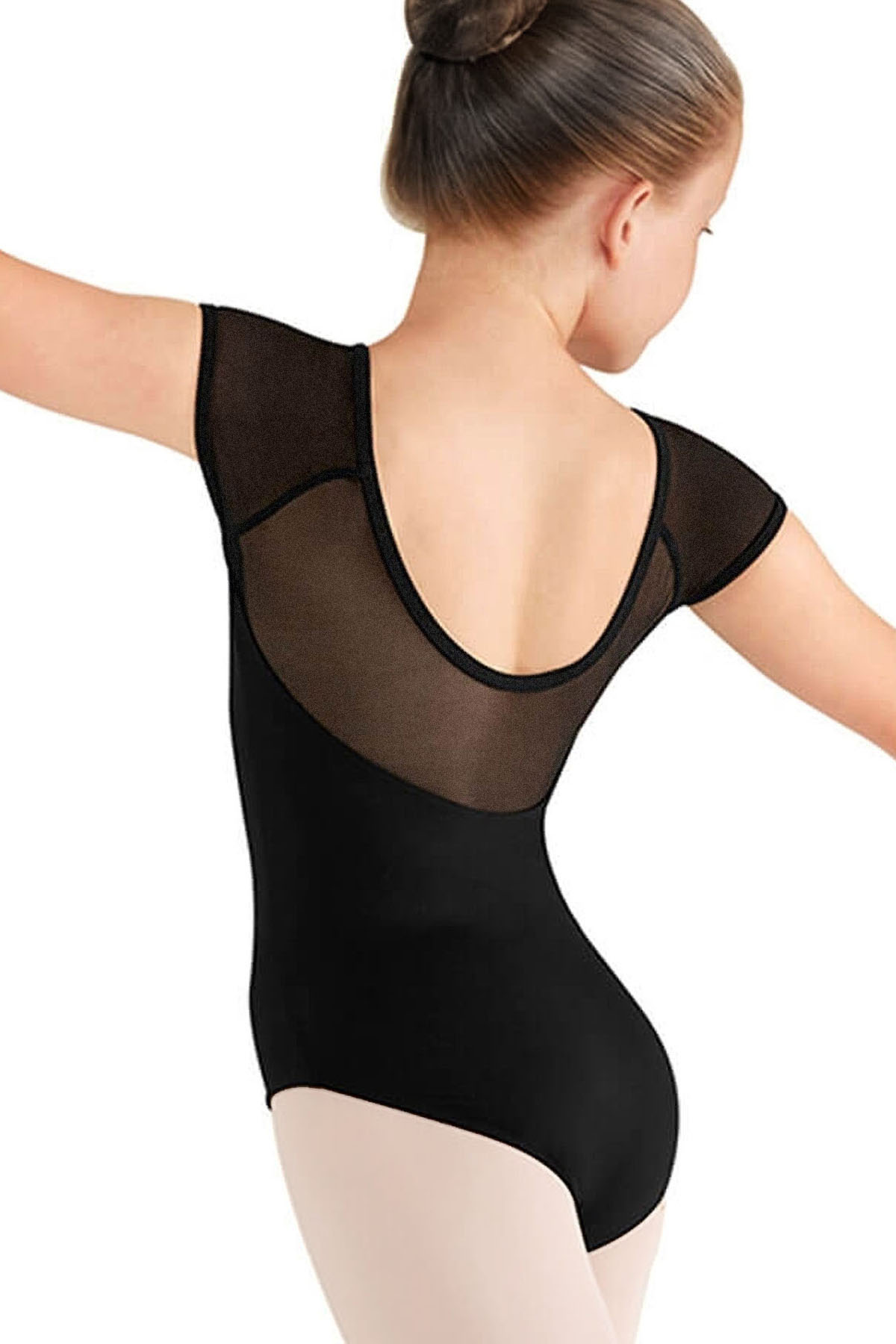 Body gimnastica & dans Negru Spandex D. 11061