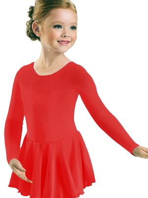Body cu fusta tull gimnastica & dans clasic Rosu 1701