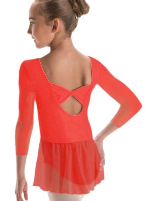 Body cu fusta tull gimnastica & dans clasic rosu Corai 1708