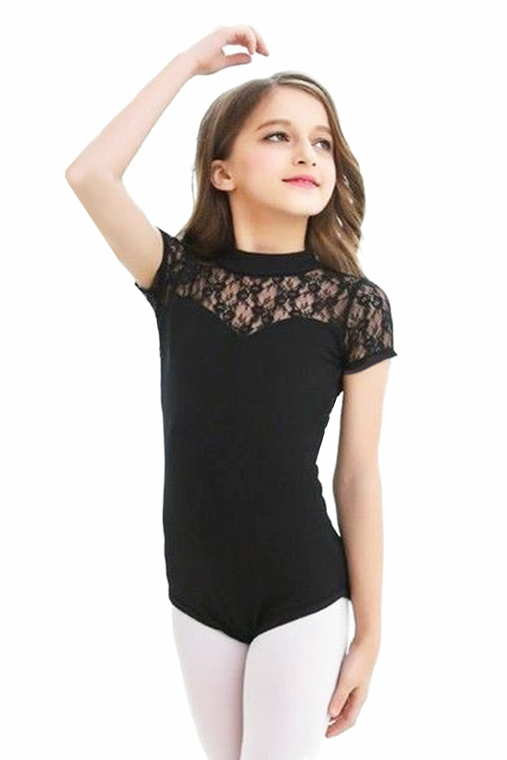 Body gimnastica & dans Negru Dantelat 1811
