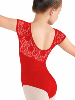 Body gimnastica & dans Rosu dantelat 11061