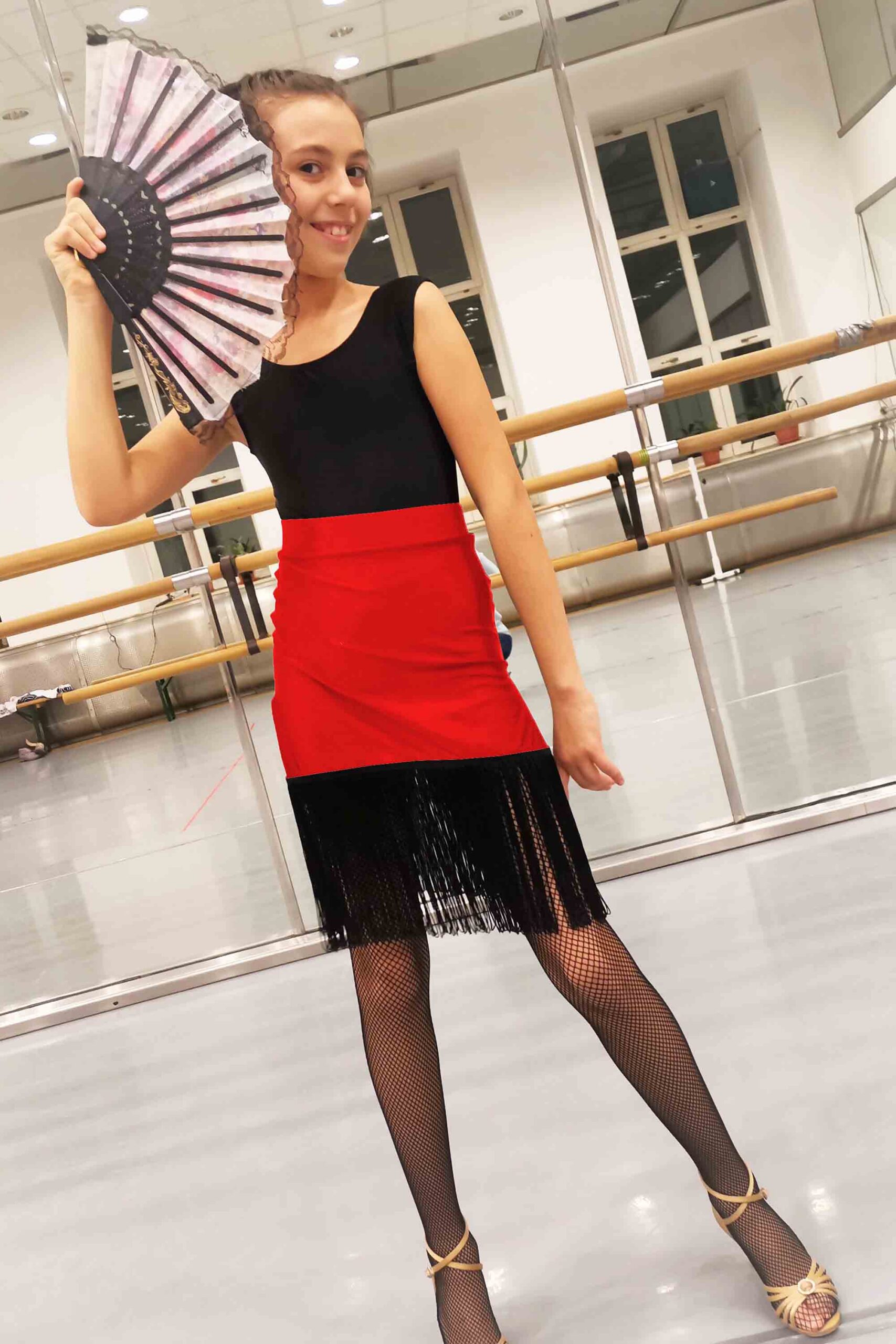 Fusta Latino spandex rosie 1506